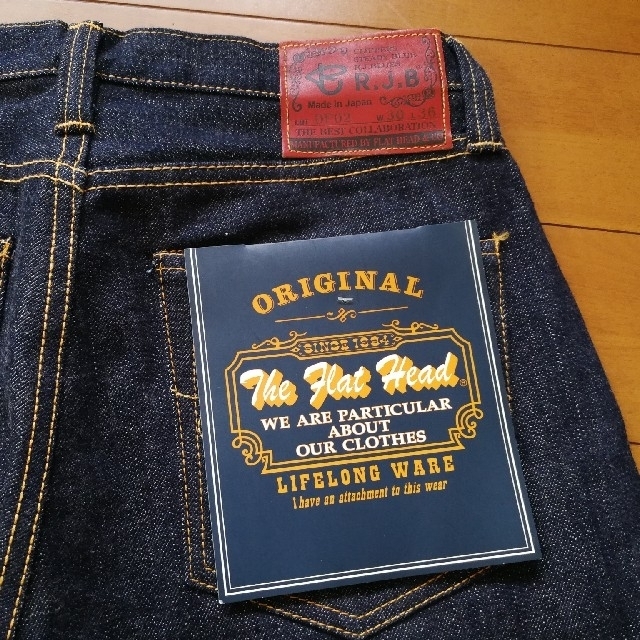 国産原料100% 美品！R.J.B THE FLAT HEAD セルビッチデニム！日本製