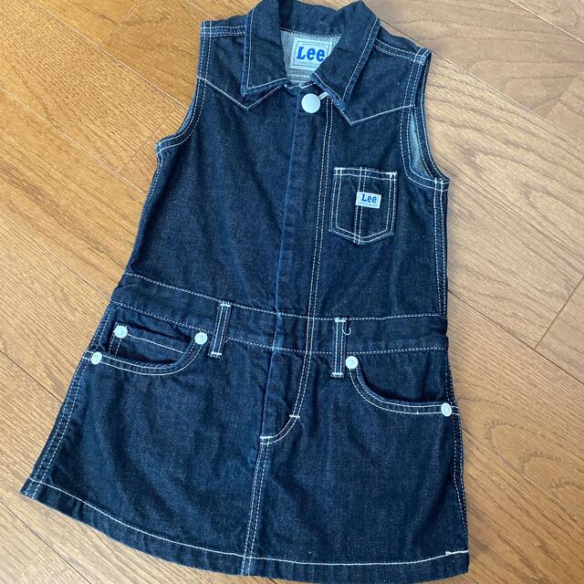 Lee(リー)のLee デニムワンピース キッズ/ベビー/マタニティのキッズ服女の子用(90cm~)(ワンピース)の商品写真