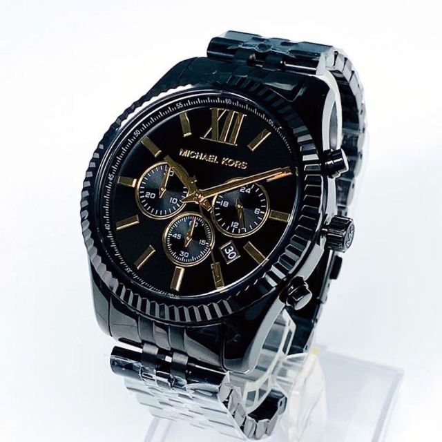 【大人気】マイケルコース メンズ男性 腕時計 新品 クロノグラフ ブラック