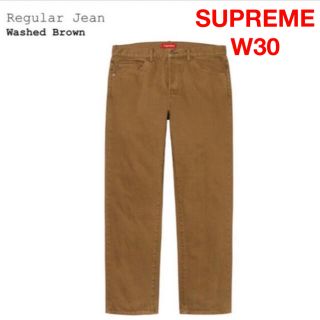 シュプリーム(Supreme)の【サイズ30】Supreme Regular Jean Washed Brown(デニム/ジーンズ)