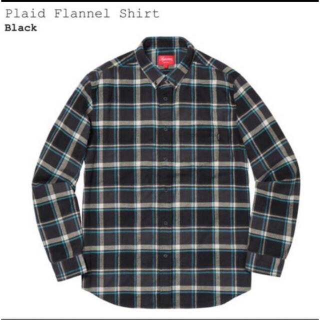 【Mサイズ】 Supreme Plaid Flannel Shirt BLACK