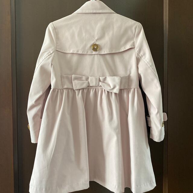 春コート　ピンク　トレンチ キッズ/ベビー/マタニティのキッズ服女の子用(90cm~)(ジャケット/上着)の商品写真