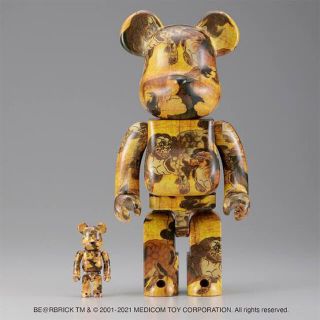 メディコムトイ(MEDICOM TOY)のBE@RBRICK ベアブリック 狩野永徳 唐獅子図屏風(その他)