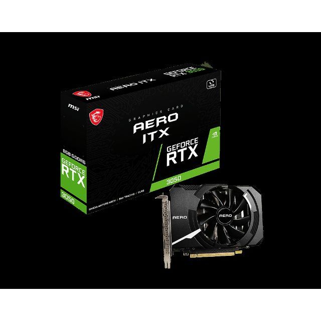 MSI GeForce RTX 3050 AERO ITX 8G GDDR6