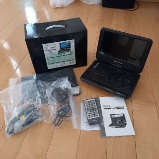 グリーンハウス 9V型 ポータブルDVDプレーヤー GH-PDV9WBC-BK(ブルーレイプレイヤー)