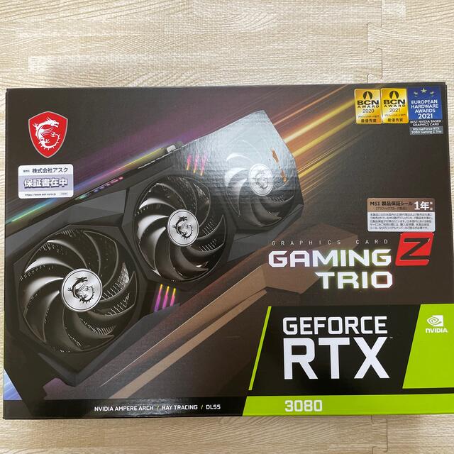 MSI GEFORCE RTX3080 GAMING TRIO 10G LHRPC/タブレット