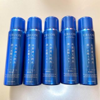 URUON 水素還元純水 潤い炭酸ミスト80g 5本(化粧水/ローション)