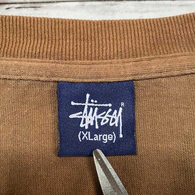 STUSSY(ステューシー)の【希少XLサイズ】90sオールドステューシー　両面プリントロゴ　Tシャツ メンズのトップス(Tシャツ/カットソー(半袖/袖なし))の商品写真