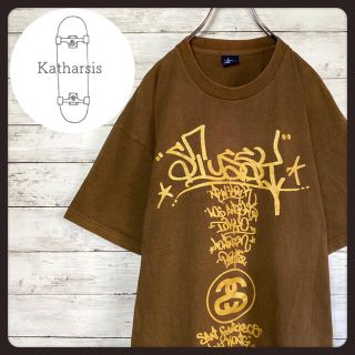 ステューシー(STUSSY)の【希少XLサイズ】90sオールドステューシー　両面プリントロゴ　Tシャツ(Tシャツ/カットソー(半袖/袖なし))