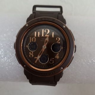 カシオ(CASIO)のBABY-G Navy & Brown(腕時計)