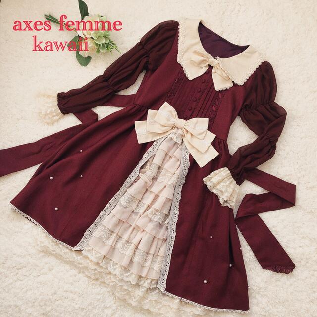 axes femme(アクシーズファム)のaxes kawaii＊青木美沙子さんコラボ ワンピース レディースのワンピース(ひざ丈ワンピース)の商品写真