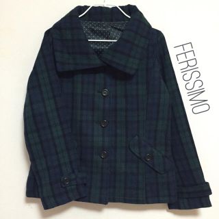 フェリシモ(FELISSIMO)の【美品】FERISSIMO チェック柄コート  M(その他)