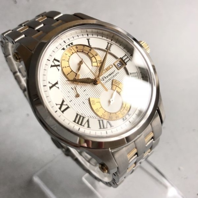 【新品】SEIKO セイコー Premier プルミエ メンズ腕時計 シルバー