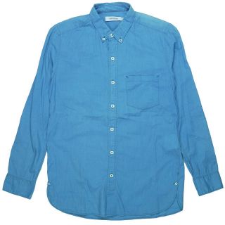 ノンネイティブ(nonnative)のnonnative ノンネイティブ 日本製 DWELLER B.D. SHIRT COTTON LAWN INDIGO DYED インディゴ染めBDシャツ NN-S2715 0 ブルー 長袖 ボタンダウン トップス【中古】【nonnative】(シャツ)