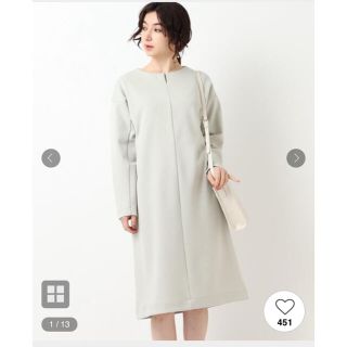 インデックス(INDEX)の【新品未使用】index ボンディングジョーゼットサックワンピース(ロングワンピース/マキシワンピース)