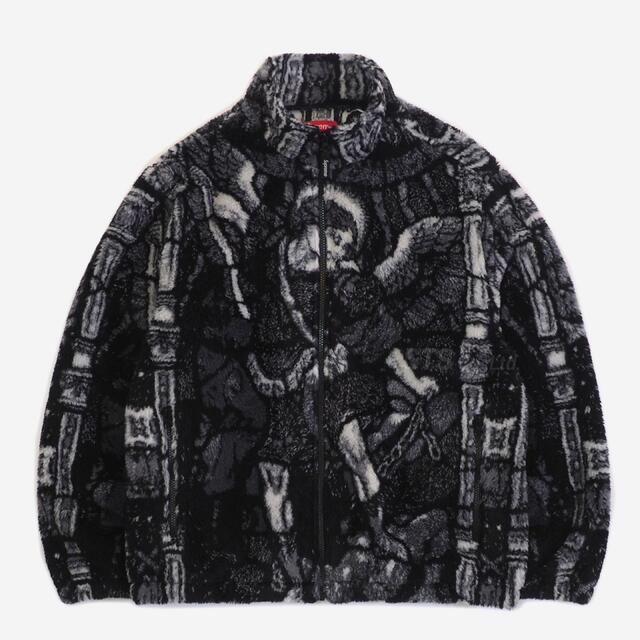 新品 supreme Michael fleece jacket L multi