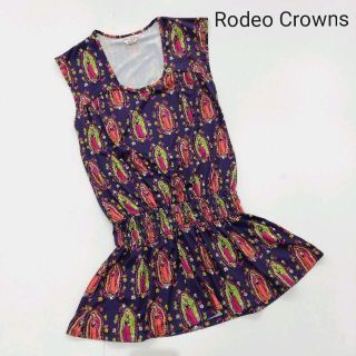 ロデオクラウンズ(RODEO CROWNS)のRodeo Crowns マリア柄 ワンピース(ミニワンピース)