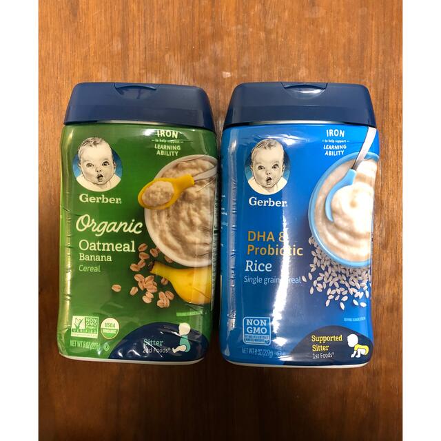 Gerber(ガーバー)のガーバー　ライスシリアル&オートミールバナナ　未開封 キッズ/ベビー/マタニティの授乳/お食事用品(その他)の商品写真