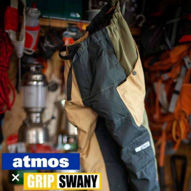 大特価！！
 atmos Collection Outdoor Released grip GRIP swany SWANY”と”atmos”による本格アウトドア x キャンプウェアブランド”GRIP atmos Wear DOWN PANTS x M SWANY パンツ 1