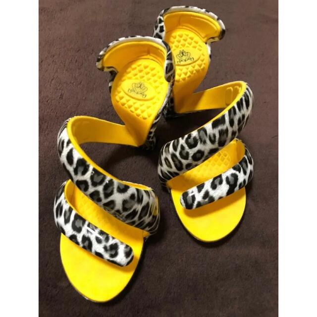 【White Leopard／Yellow】ジュリアンヘイクスのサンダルのサムネイル