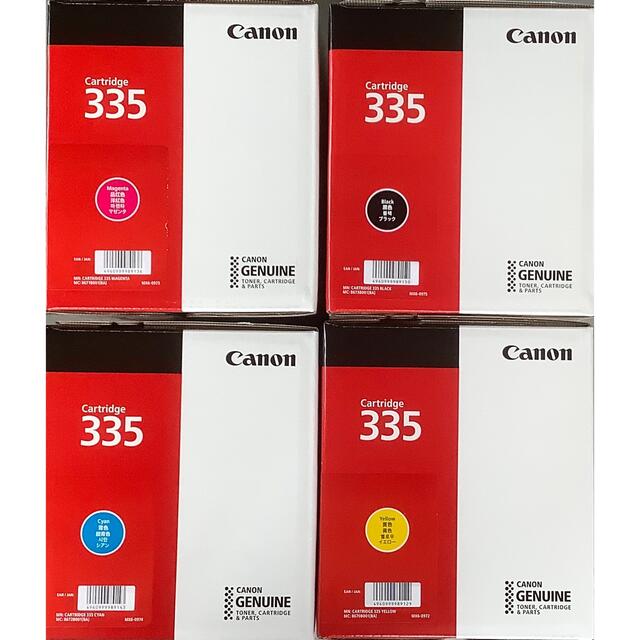 Canon(キヤノン)のCANON純正トナーカートリッジ335大容量　各色4本セット インテリア/住まい/日用品のオフィス用品(OA機器)の商品写真