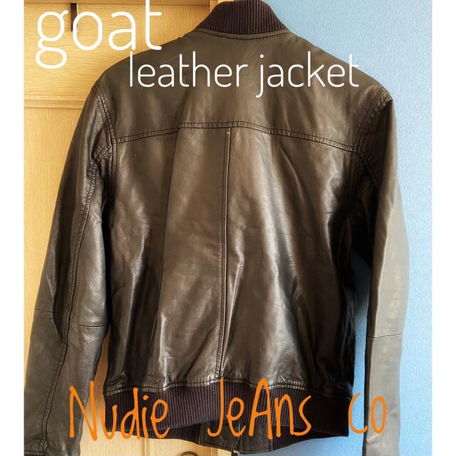 ジャケット/アウター レザージャケット ヌーディジーンズ Nudie JeAns ヤギ革 レザージャケット Sサイズ ジャケット/アウター レザージャケット ヌーディジーンズ Nudie JeAns ヤギ革 レザージャケット Sサイズ