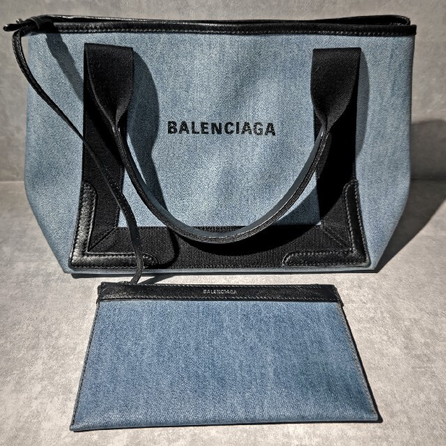 BALENCIAGA バレンシアガ ネイビーカバS 339933 トートバッグ