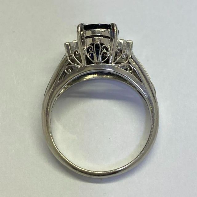 Pt900　天然サファイアリング　S1.94ct　D0.24ct　サイズ10号 レディースのアクセサリー(リング(指輪))の商品写真