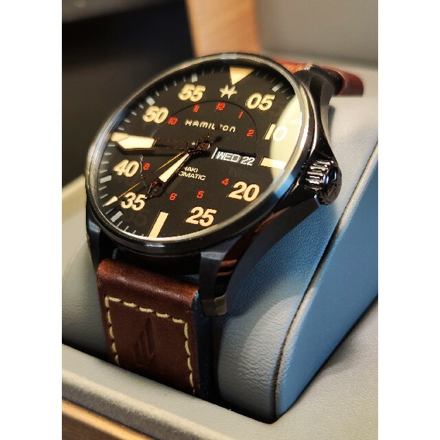 高速配送 Hamilton 80時間リザーブ アビエーション HAMILTON 美品 2020