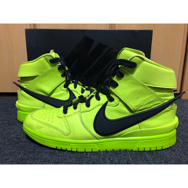 NIKE × AMBUSH DUNK HI flash lime 新品未使用