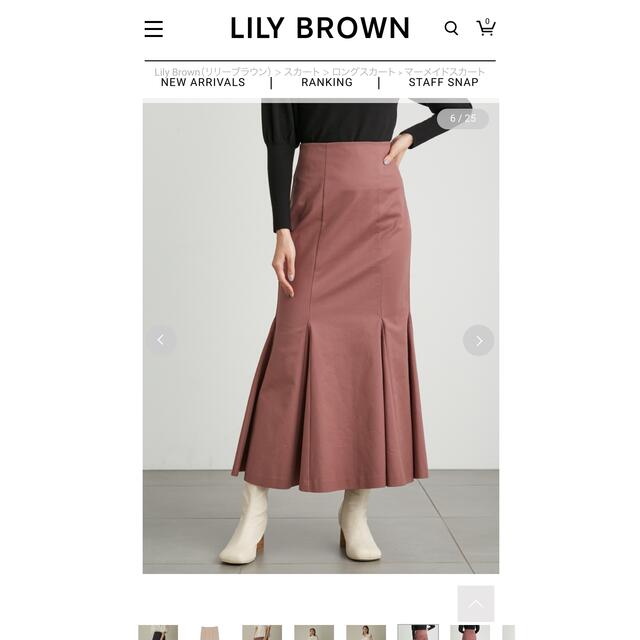 Lily Brown - Lily Brown マーメイドスカート ピンクの通販 by suzuka's shop｜リリーブラウンならラクマ