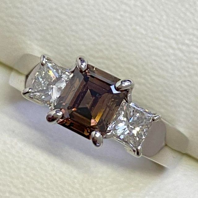 Pt850　天然カラーダイヤモンドリング　D1.22ct　サイズ11.5号 レディースのアクセサリー(リング(指輪))の商品写真