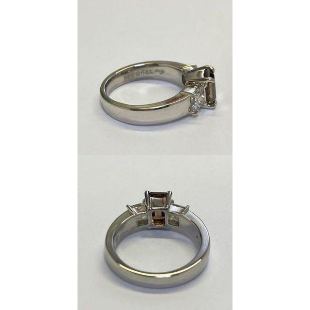 Pt850　天然カラーダイヤモンドリング　D1.22ct　サイズ11.5号 レディースのアクセサリー(リング(指輪))の商品写真