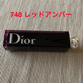 ディオール(Dior)のDiorディオール　アディクトラッカースティック　748 レッドアンバー(口紅)