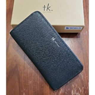 タケオキクチ(TAKEO KIKUCHI)のtk.  新品  メンズ  フェイクレザーウォレット(ブラック長)(長財布)