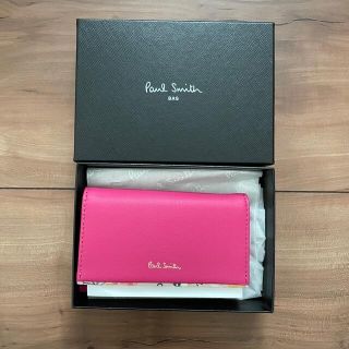 ポールスミス(Paul Smith)のPaul Smith ポールスミス　ペタルプリントトリム　カードケース(名刺入れ/定期入れ)