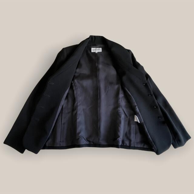 美品 HANAE MORI ハナエモリ ブラック フォーマル スカートスーツ M 美品 HANAE MORI ハナエモリ ブラック フォーマル スカートスーツ M