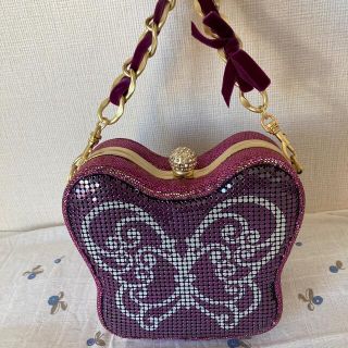 アナスイ(ANNA SUI)の#used☆ANNA SUIアナスイバタフライ蝶型パーティバッグ☆クラッチ(ハンドバッグ)