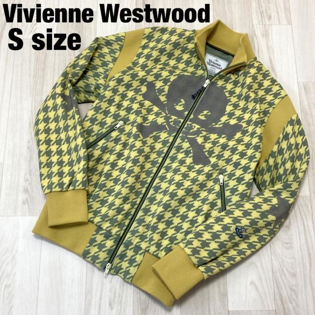 Vivienne Westwood(ヴィヴィアンウエストウッド)の【希少モデル】Vivian Westwood MAN スカル 千鳥格子 オーブ メンズのジャケット/アウター(ブルゾン)の商品写真