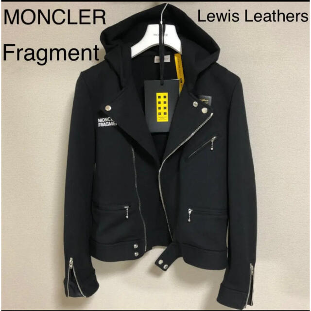 MONCLER(モンクレール)のMONCLERモンクレール フラグメント ルイスレザー ライダース　パーカー メンズのトップス(パーカー)の商品写真