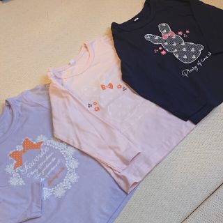 イオン(AEON)のロンT３枚セット ⭐美品 女の子 90⭐(Tシャツ/カットソー)