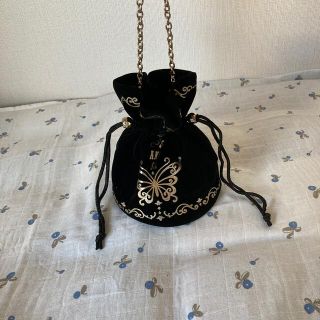 アナスイ(ANNA SUI)の#ANNA SUI アナスイ☆非売品ノベルティ巾着ミニバッグポーチ☆バタフライ(ポーチ)