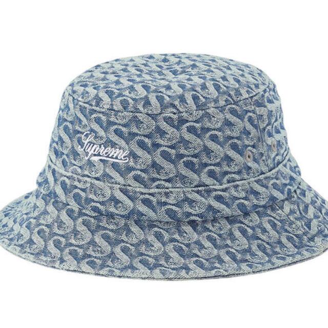 Supreme Monogram Denim Crusher Blueハット