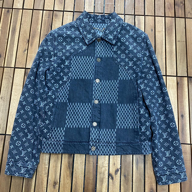 Louis Vuitton x Nigo Giant Damier Waves MNGM Denim Jacket - Shop