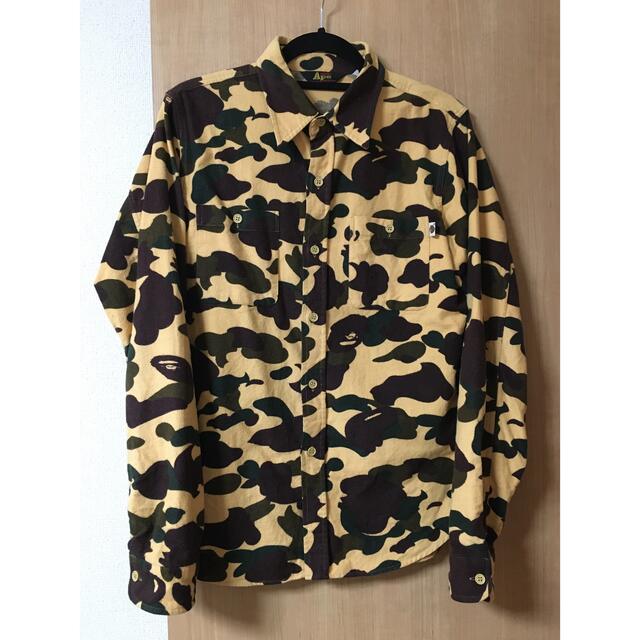 A BATHING APE(ア ベイシング エイプ) 迷彩 猿カモ柄 長袖シャツ 【最