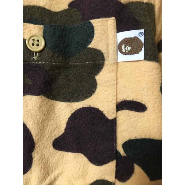 A BATHING APE(アベイシングエイプ)のA BATHING APE(ア ベイシング エイプ) 迷彩 猿カモ柄 長袖シャツ メンズのトップス(シャツ)の商品写真