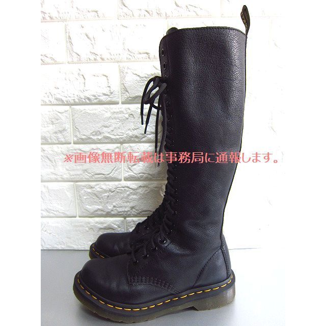 美品 ドクター マーチン 1B60 20ホール ロング ジップ ブーツ/22㎝