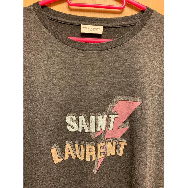 正規未使用 18SS Saint Laurent サンローラン ロゴ Tシャツ