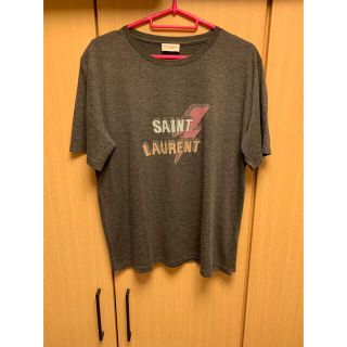 正規未使用 18SS Saint Laurent サンローラン ロゴ Tシャツ