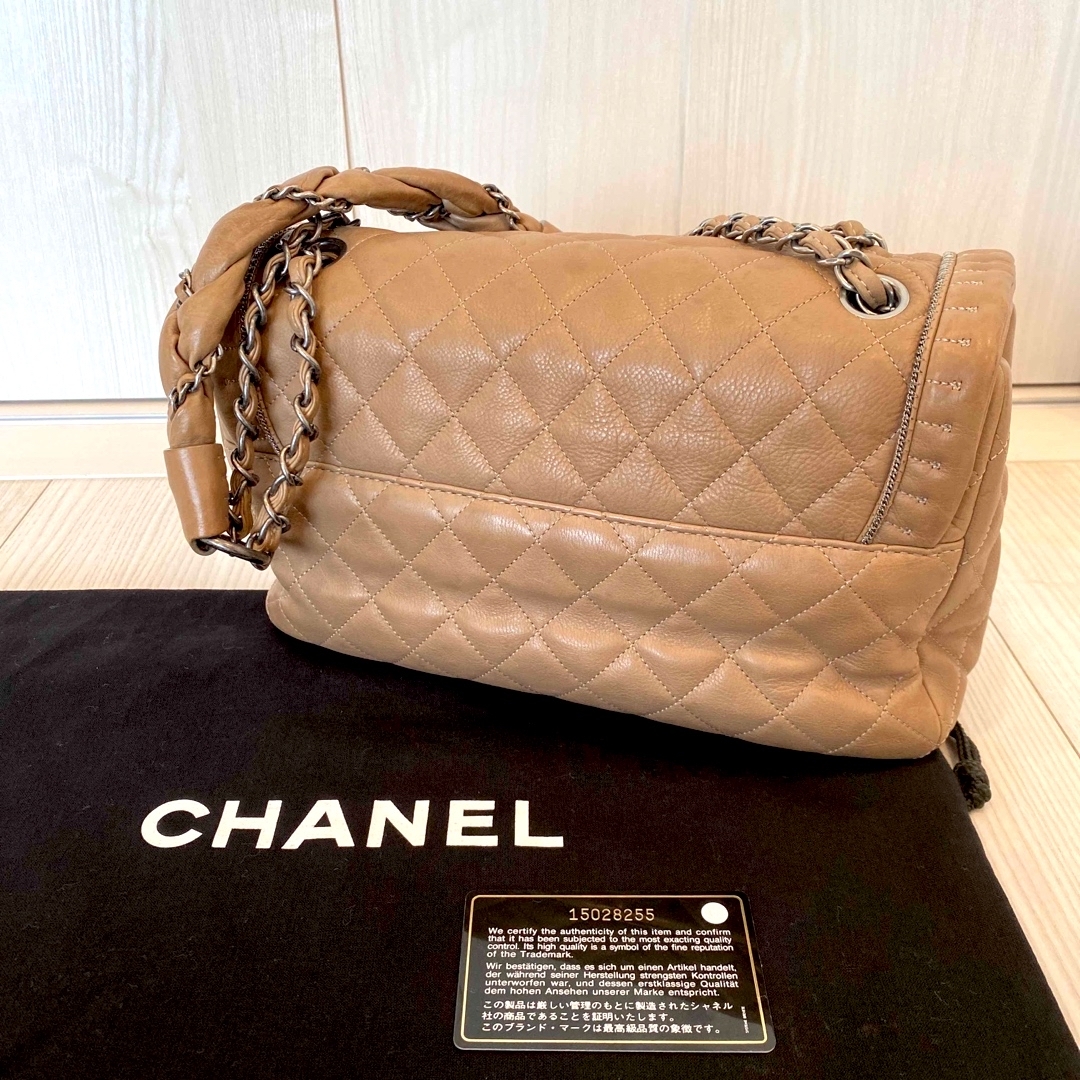 CHANEL シャネル 美品 コココクーン がま口 マトラッセ ゴールド　レア